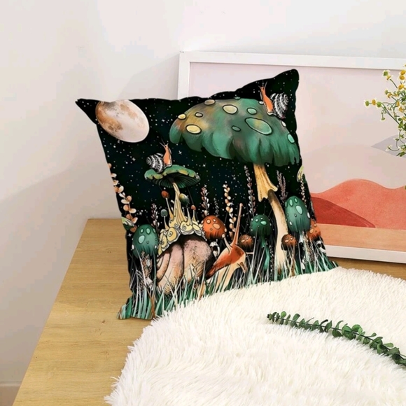 Mushroom Garden Pillow Case - Picture 2 of 6